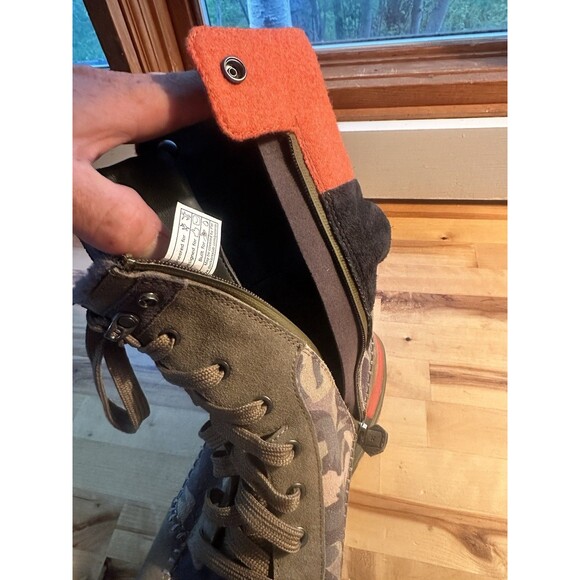 Rare Deckers X Lab camouflage KO-Z Boots Worn Twice US 10.5 Side Zip Boots EU 44 - Picture 4 of 6